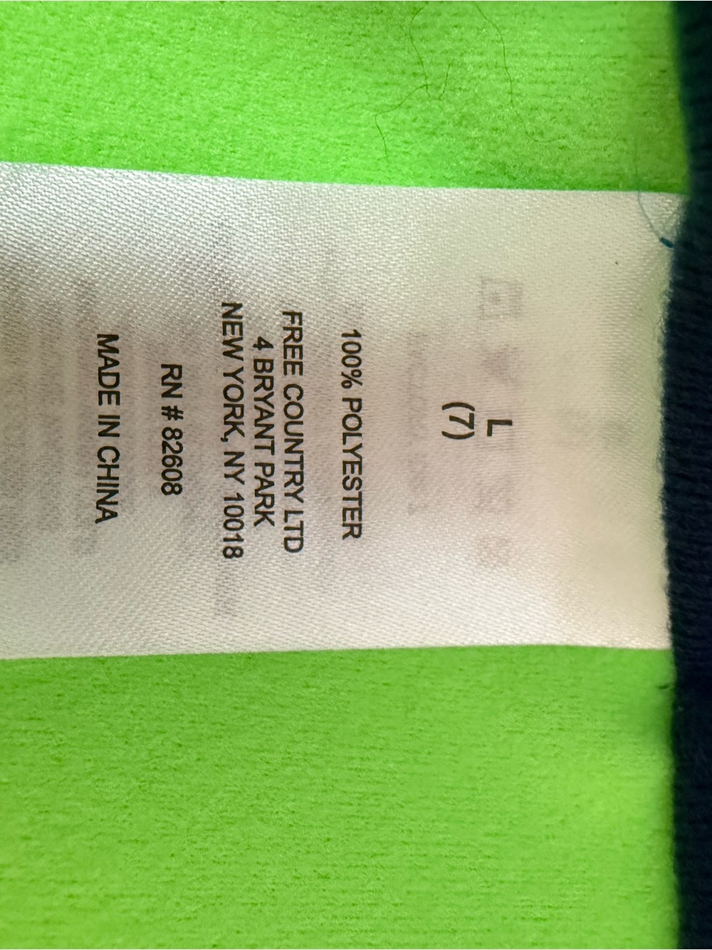 Free Country Blue Camo Hooded Softshell Jacket with Neon Green Trim - Picture 7 of 8